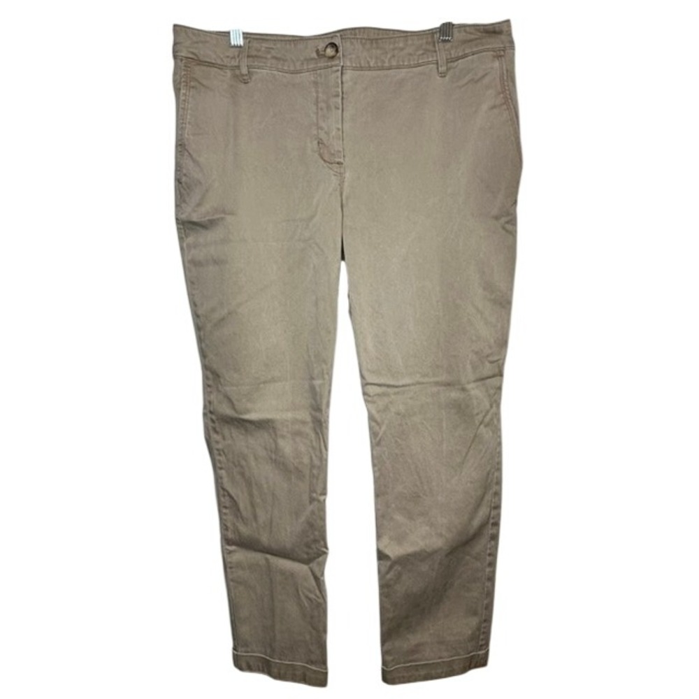 Tommy Bahama Women's Boracay Slim Boyfriend Chino Pants Tan 12